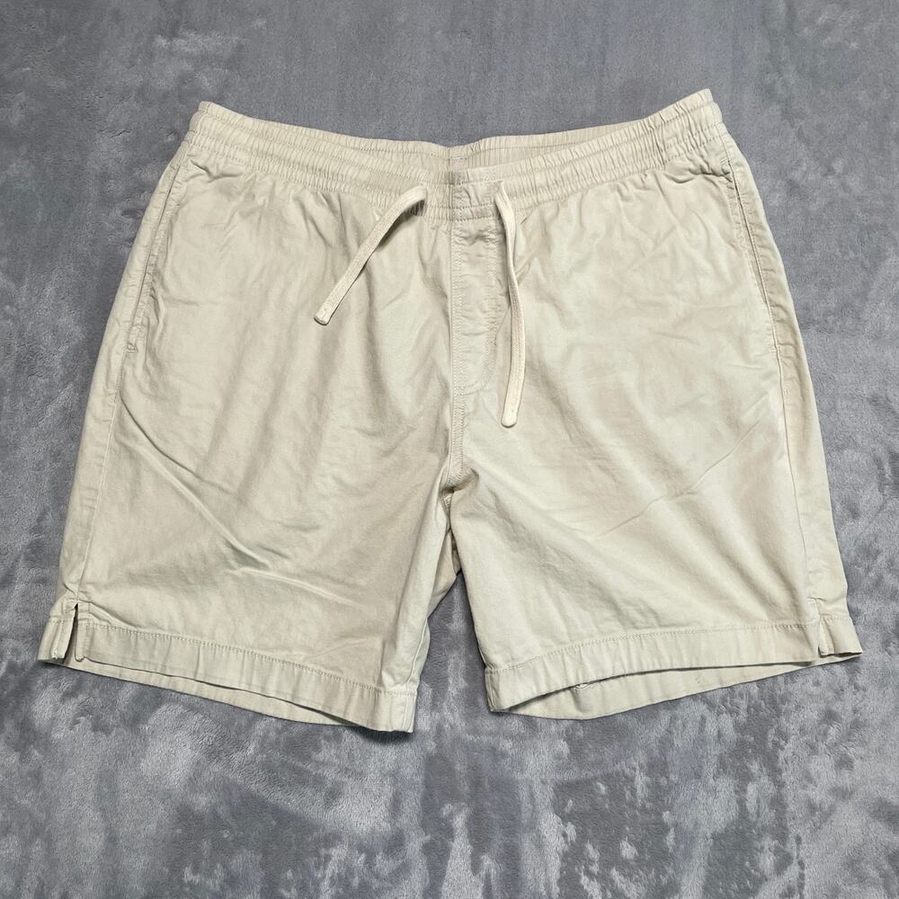Bearbottom Shorts Men XL Tan Elastic Waist Pull On Casual Basic Everyday Classic